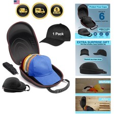 Hat Travel Case for Baseball Caps,Hard Hat Carrier Storage Case with 1 Pack B...