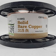 Cerrowire 315 ft. 6-Gauge Solid SD Bare Copper Grounding Wire
