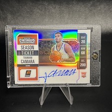 2023 TOUMANI CAMARA ROOKIE AUTO On Card - Contenders Season Ticket Silver Varia.