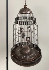 Large Squirrel-Resistant Wild Bird Multi Feeder 6 Ports Copper Catch Tray Hanger