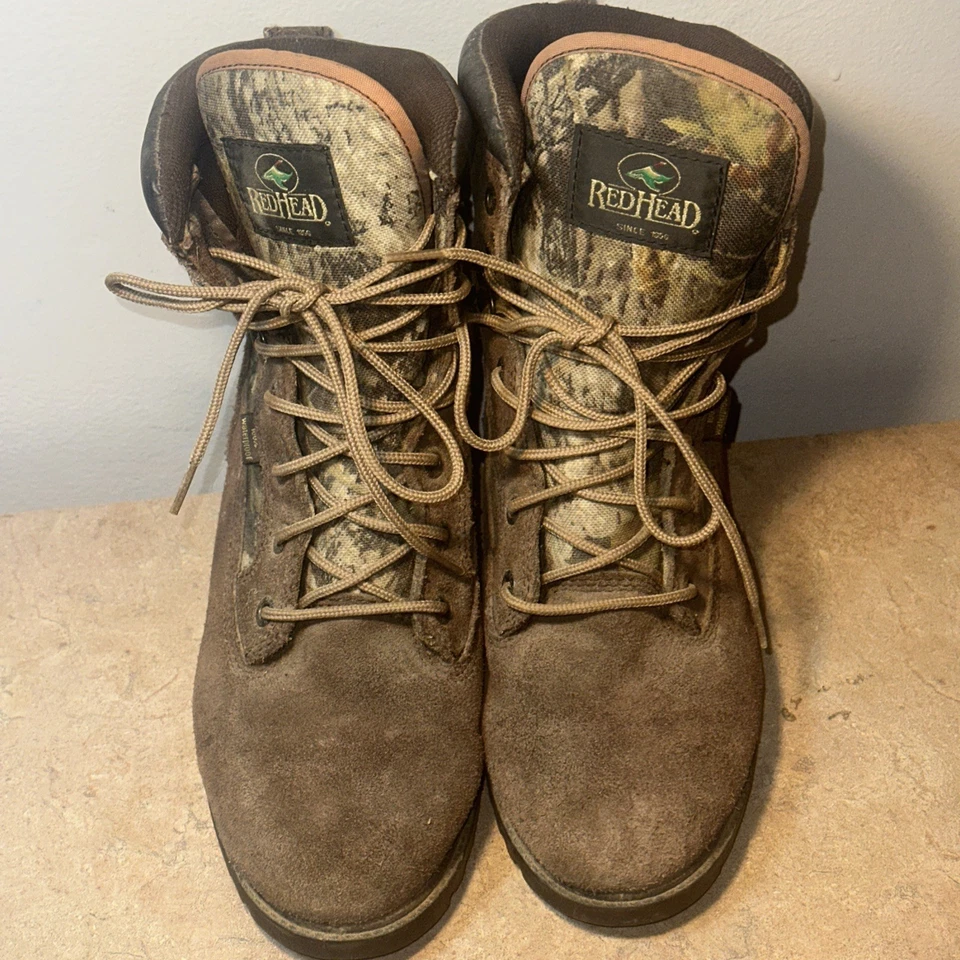 Redhead Hunting Boots Boys Mens 6 M Brown Camouflage Waterproof 600 Thinsulate - Image 4 of 4