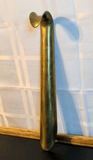Vintage Solid Brass Curved Handle Shoe Horn Boot Heavy 12  India