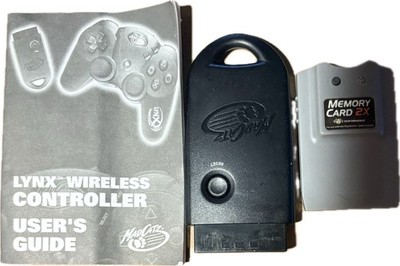 Mad Catz Lynx RF Technology 2.4 GHz Wireless PS2 Controller Dogle 2x Memory Card