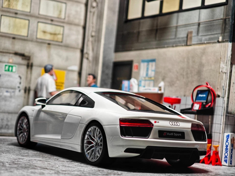 Audi R8 4S RWS TBC (2018) Blanc / Rouge - GT247 - 1/18 - GT Spirit - Etat Neuf - Photo 2/4