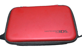 Nintendo 3DS Console Flame Red  CTR-001 Tested Authentic + Charger + Case