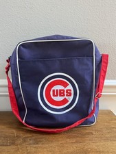 VINTAGE CHICAGO CUBS UNITED AIRLINES PROMO FLIGHT / MESSENGER TRAVEL CANVAS BAG