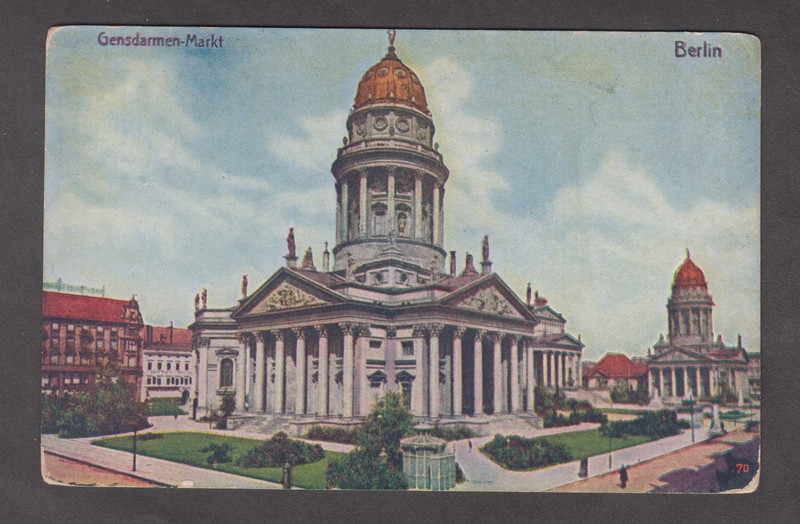 Germany,  Berlin. Gendarmenmarkt, Royal Play House.  Architecture. Postcard #70