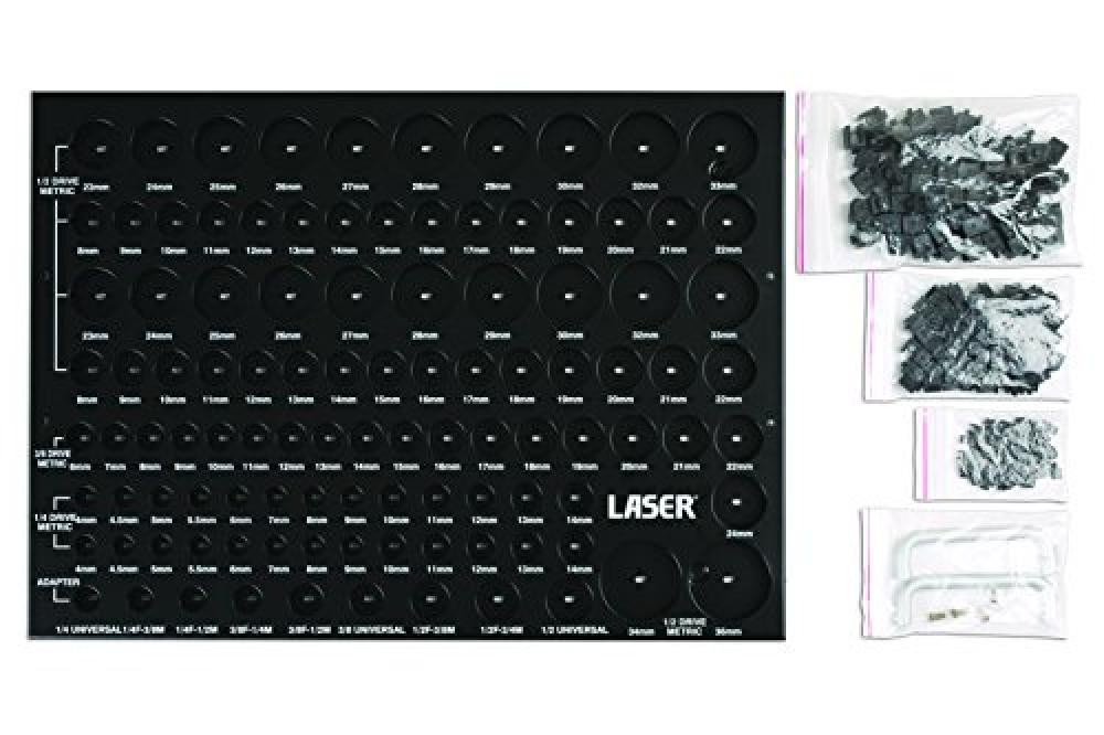 Laser 6963 Socket Organizer Assortiti per Cassetti - NUOVO!