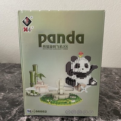 Panda Rotating Aircraft Building Block Cute Panda Building Blocks NEW