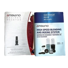 Ambiano High Speed Blender/Mixer User Manual & Recipe Book Lot