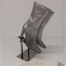 Jimmy Choo Women's Merle 100 Metallic Leather Ankle Boots - EU36/US6