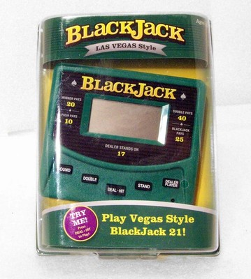 BLACKJACK Las Vegas Style Game Rec Zone 2012 Electric Handheld #CB1001 Tested