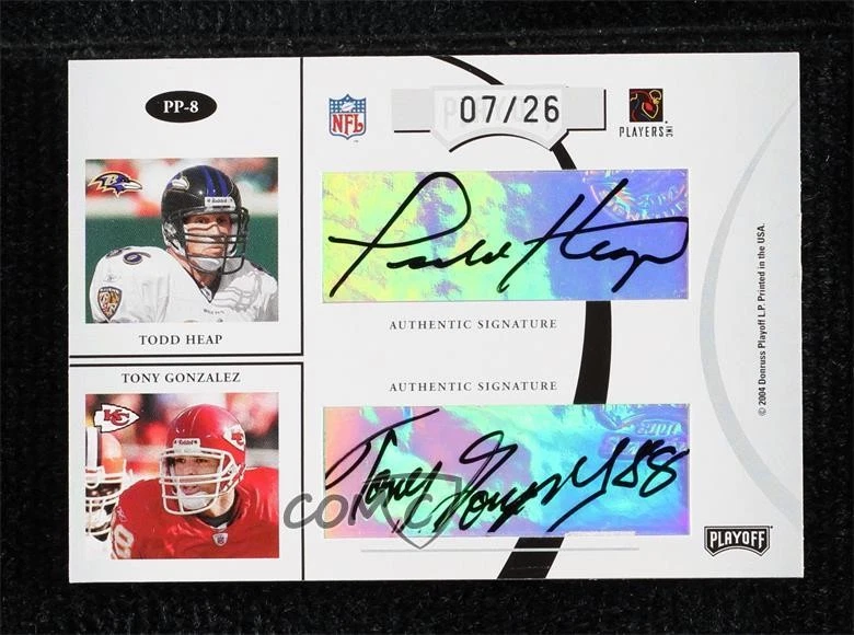 Emparejamientos Prime Signatures 2004/26 Alge Crumpler Dallas Clark Todd Heap automático patio Foto 2 de 2