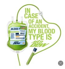 12"W x 12"H Custom Print DTF Direct to Film Heat Transfer My Blood Type