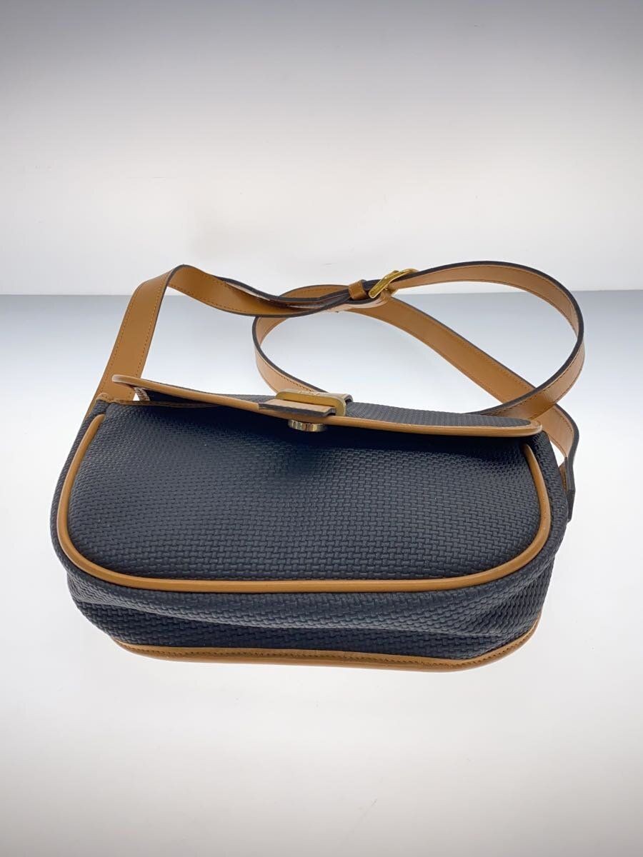 Borsa a tracolla YVES SAINT LAURENT in PVC x pelle nera cammello graffio con