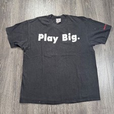 Vintage 90s Foot Locker Play Big Graphic T-Shirt Made In USA Size XL Distressed