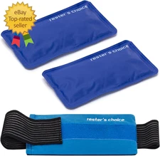 2 Soft Gel Ice Packs for Injuries Reusable with Extra Comfy Adjustable Cold Pack
