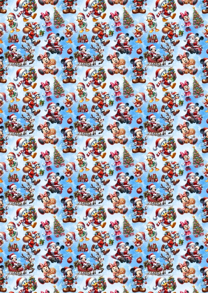 MICKEY & FRIENDS Personalised Christmas Gift Wrap - Disney Wrapping Paper - Image 2 of 2