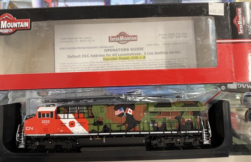 Intermountain HO Veterans #3233. ET44AC CN. With DCc And LOC SOUND. Limited  | Zustand: New