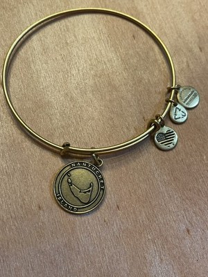 Alex and Ani Nantucket Island Bangle Gold Bracelet, 2015, New Without Tags
