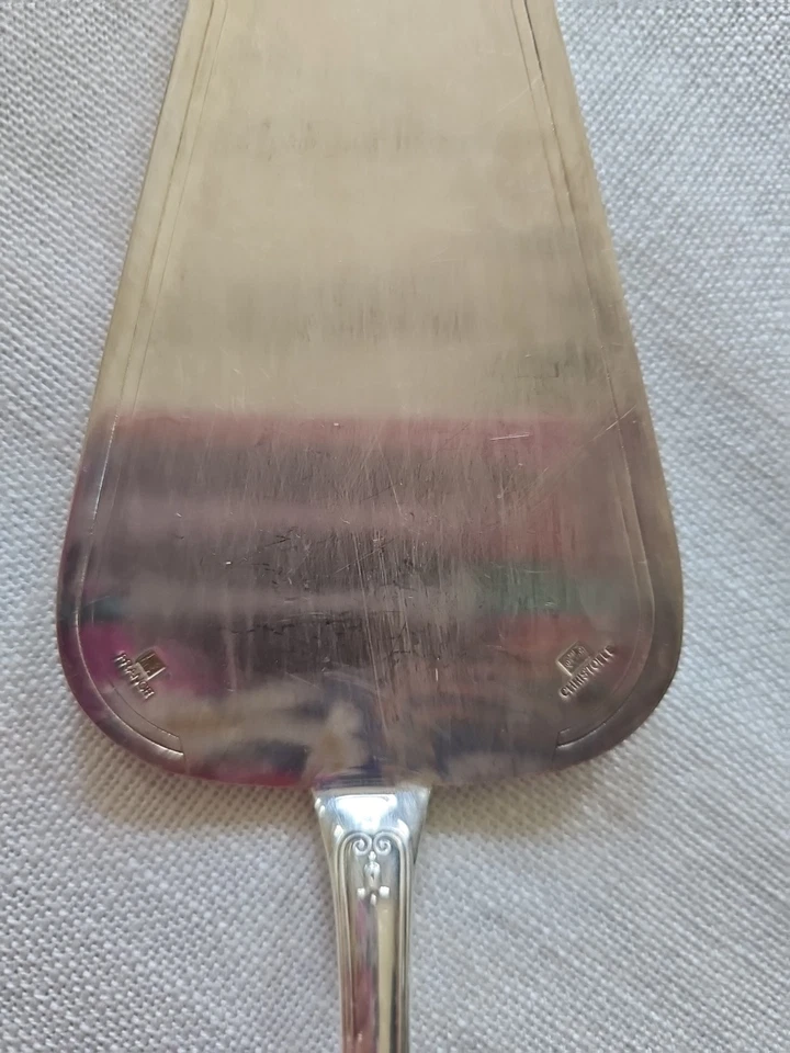 Servidor de tartas vintage Christofle Malmaison plateado 10,5" Foto 2 de 4