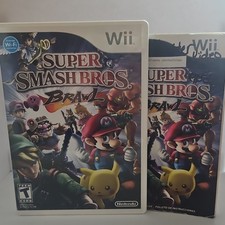 Nintendo Super Smash Bros. Brawl Wii CASE AND INSTRUSCTIONS ONLY