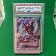PSA 9 2018 POKEMON SUN & MOON ULTRA PRISM #143 FULL ART/DAWN WINGS NECROZMA GX on eBay