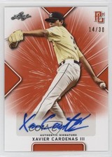 2021 Leaf Perfect Game National Showcase 14/30 Xavier Cardenas III Auto 1u6