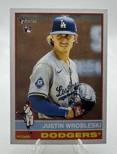 2025 Topps Heritage #319 Justin Wrobleski RC Los Angeles Dodgers ⚾️