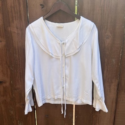 Vintage Clio Romantic Collar Blouse Size Small