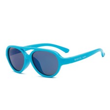 Real Kids Sky Aviator Sunglasses Youth 7 , Neon Blue   Unbreakable, UV Safe