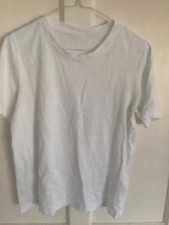 COS T-SHIRT MED 100% COTTON WHITE SHORT SLEEVED VGC