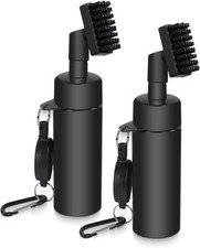 Golf Club Brush Cleaner w/ Water Bottle 2 Pack, Heavy Duty Clip, Golf Accessory