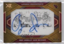 2019 Panini XR Luminous Endorsements Gold 6/10 Andy Isabella #LE-AI Auto 4f5