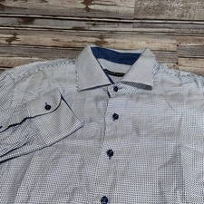 Hammer Made Button Down L Blue White Slim Fit Limited Edition