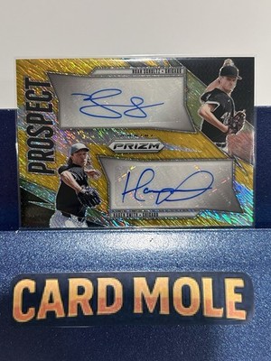 2025 Panini Prizm 1/2 FOTL Shimmer Dual Prospect Auto Hagen Smith Noah Schultz