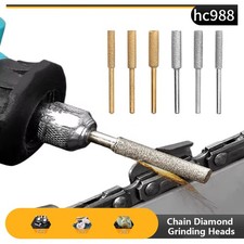 6pcs 4.0/4.8/5.5mm Diamond Chainsaw Sharpener Burr Bit File Dremel Rotary Tool