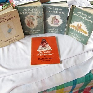 5 Old Vintage Beatrix Potter Books 