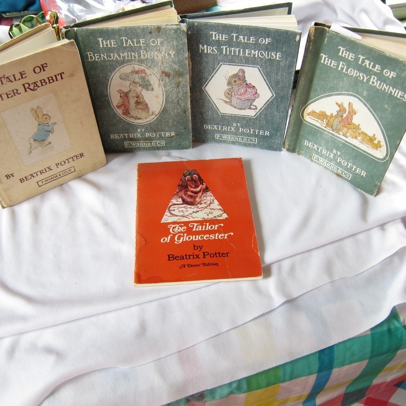 5 Old Vintage Beatrix Potter Books 