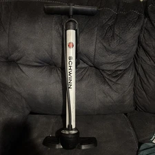 Schwinn! Dual Air Floor Pump W/Gauge Bicycle Bike Tire Basketball Soccer Ball