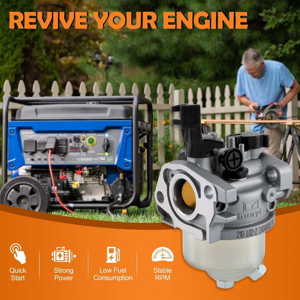 Carburateur HUAYI 20824011 Pour Générateur LCT 208CC 6HP/7HP - Neuf En Emballage D'origine