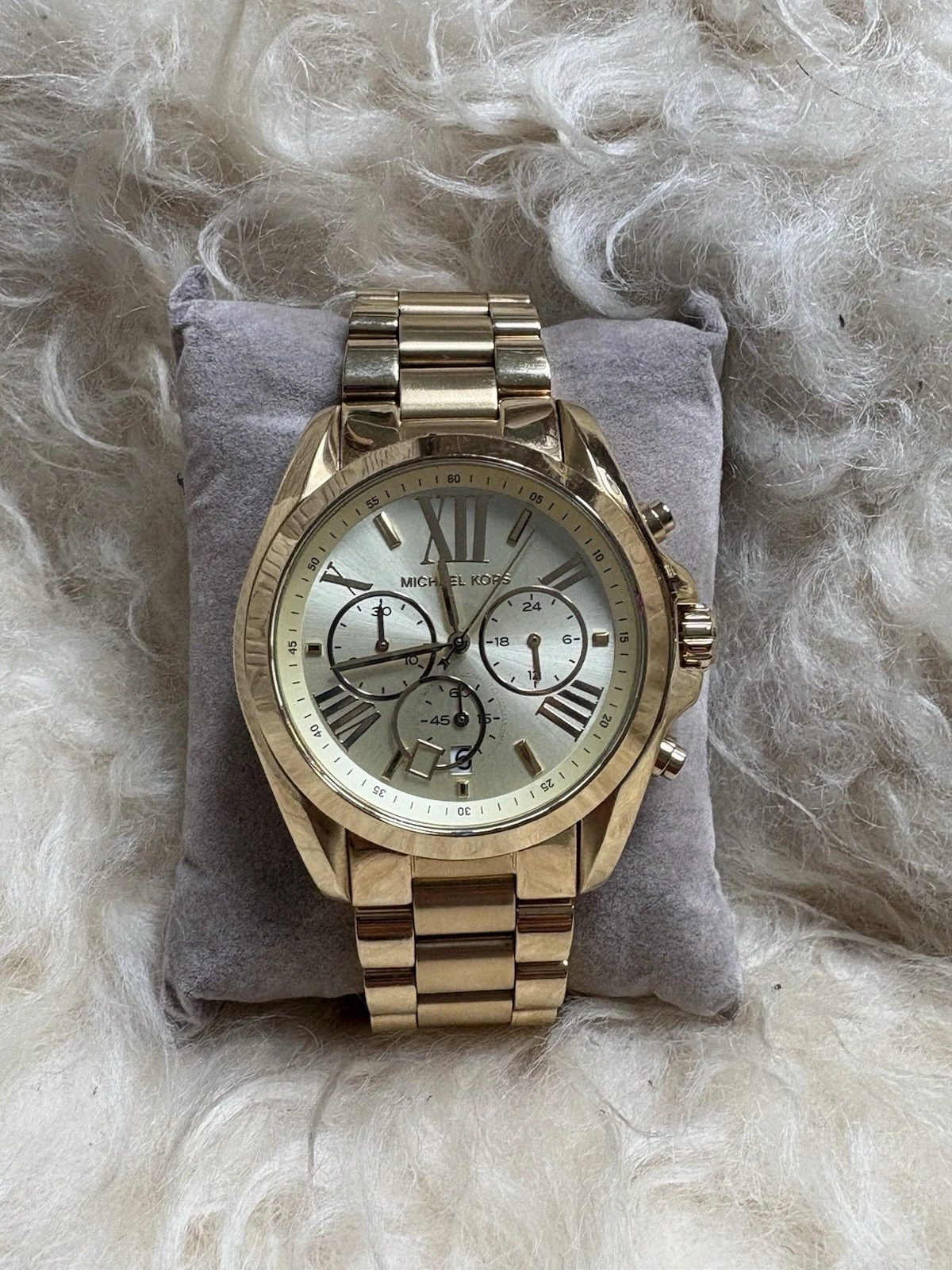 Orologio da polso analogico Michael Kors MK5605 unisex cronografo cassa 40 mm oro