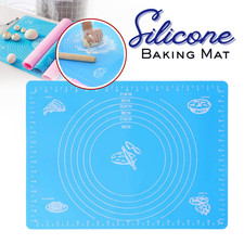 Silicone Dough Baking Pastry Mat 40x30cm Non-Stick Rolling Mat with Measurement