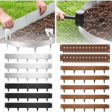 5 Metre Roll Corten Steel Metal Lawn Edging Pre-Rusted 15-20cm High Garden Edge 
