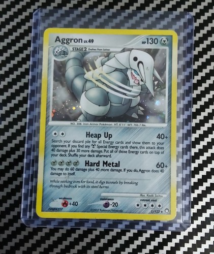 Swirl 🌀 LP- Aggron 1/123 Mysterious Treasures Holo Pokemon 2007