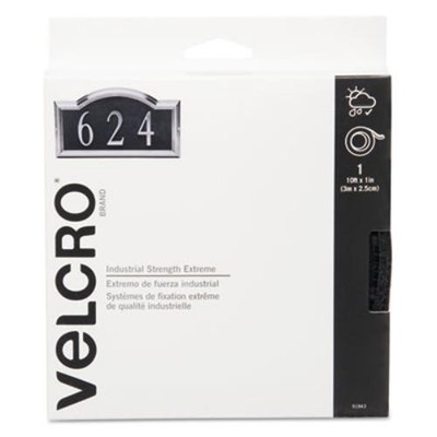 Velcro 91843_40 Industrial Strength Fastener Roll 10''x1' Black