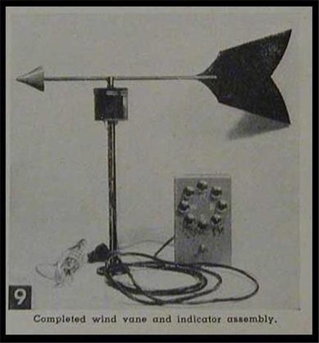 Remote Indicating Wind Vane Weathervane How-To build PLANS