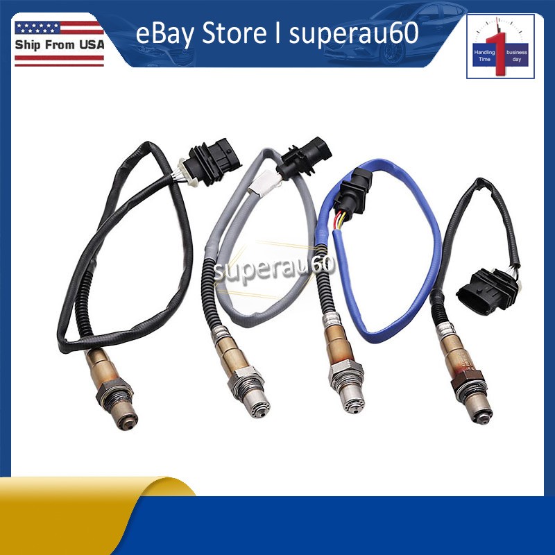Set of 4 Oxygen Sensor For Maserati Quattroporte Levante 02 Upstream+Downstream
