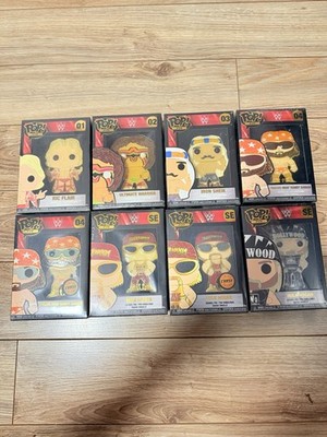WWE Funko Pop Pin Collection Complete Hulk Hogan X 3 Macho Man Chase Rare! NEW!