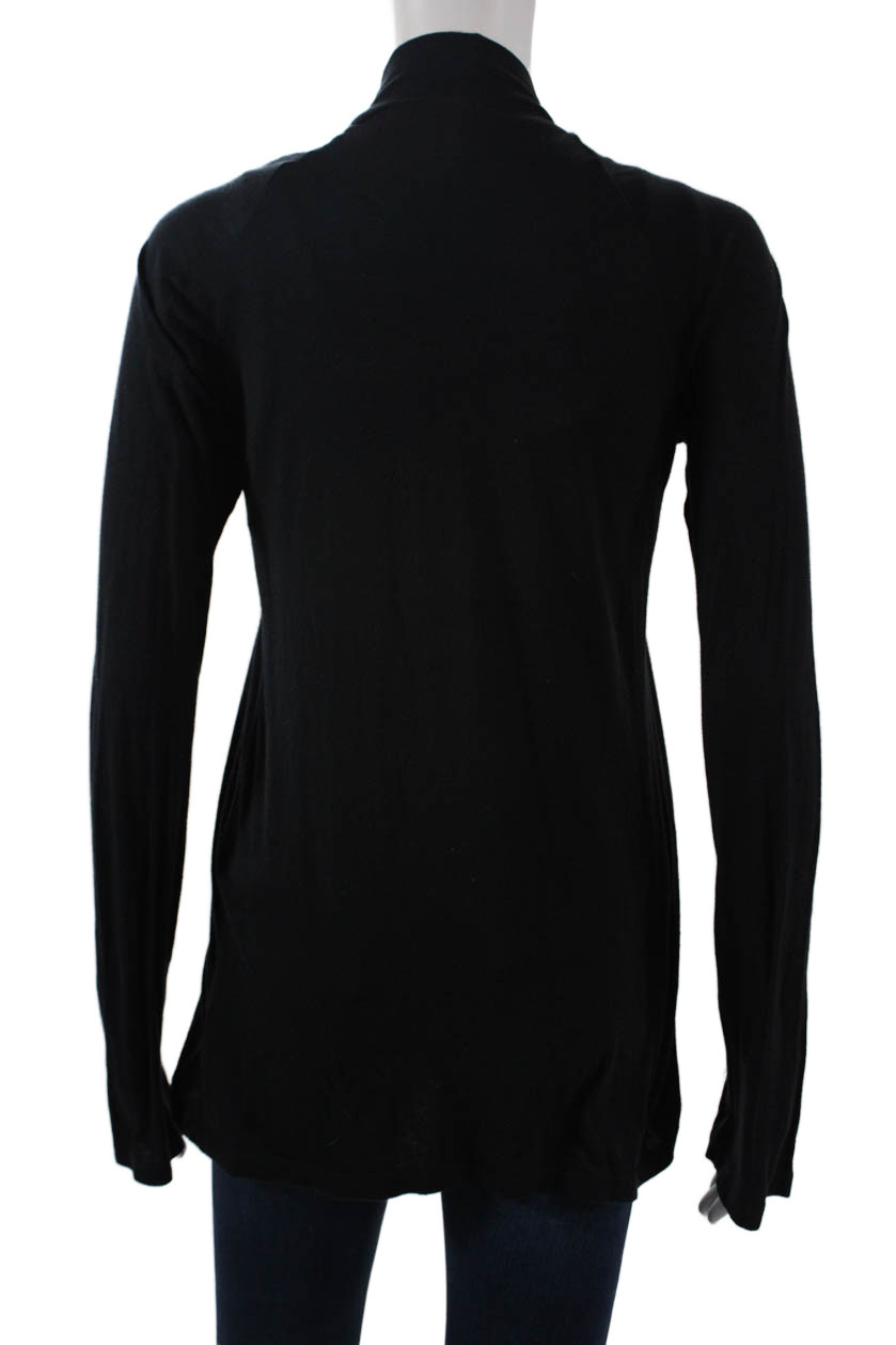 Splendid Womens Basic Black Sweater Long Sleeve S… - image 3
